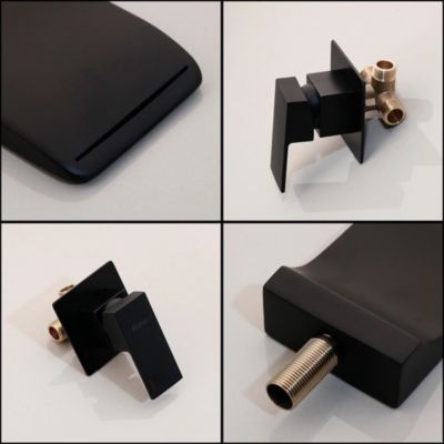 Robinet de lavabo encastré REA Mason black