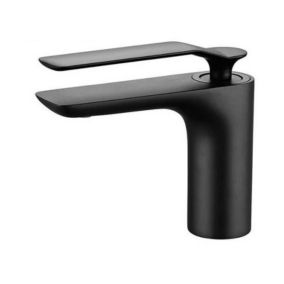 Robinet de Lavabo Mitigeur Pour Vasque Robinet Mitigeur Design noir Laque En Laiton