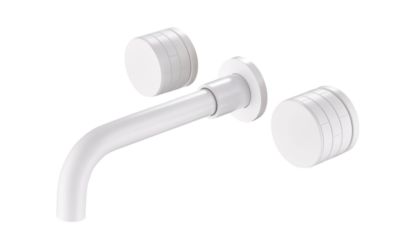 Robinet de lavabo mural 052 en laiton blanc collection Argolide