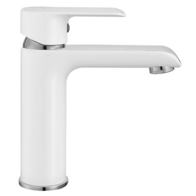 Robinet de lavabo REA Bloom white chrome low