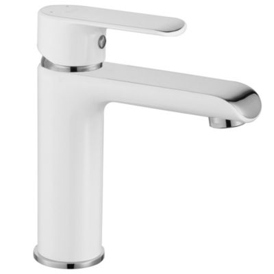 Robinet de lavabo REA Bloom white chrome low