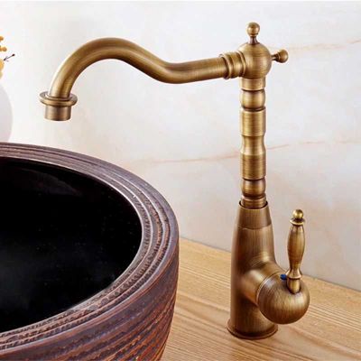 Robinet de lavabo REA Bona old gold high