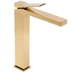 Robinet de lavabo REA Duet gold high