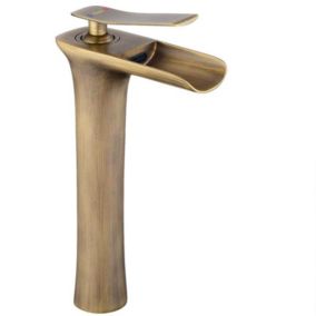 Robinet de lavabo REA Laguna antique brush gold high