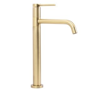 Robinet de lavabo REA Lugano slim brush gold high