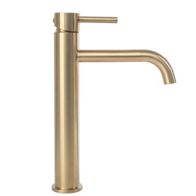 Robinet De Lavabo Rea Lungo High Brush Gold