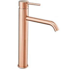 Robinet de lavabo REA Lungo rose gold high