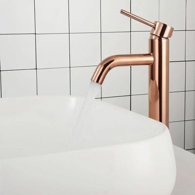Robinet de lavabo REA Lungo rose gold high