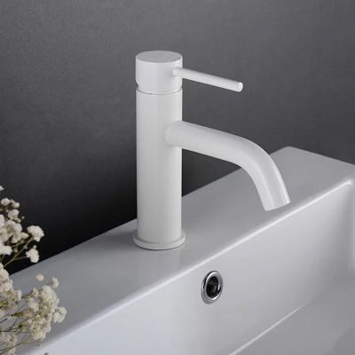 Robinet de lavabo REA Lungo white low