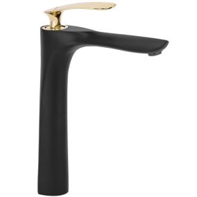 Robinet de lavabo REA Orbit black gold high