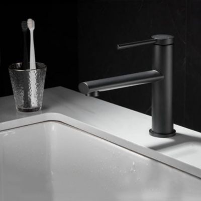 Robinet de lavabo REA Oval black low