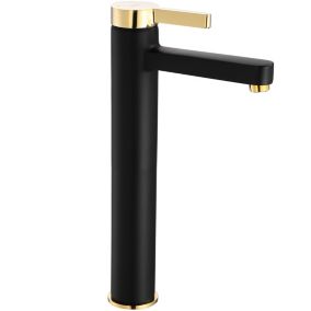 Robinet de lavabo REA Polo black gold high