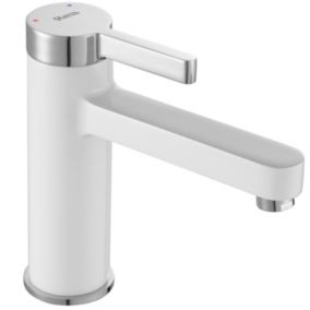 Robinet de lavabo REA Polo white chrome low