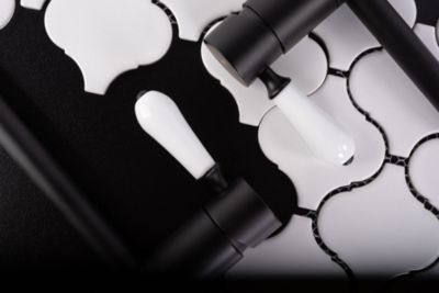 Robinet de lavabo REA Serra black low