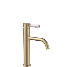 Robinet de lavabo REA Serra brushed gold low