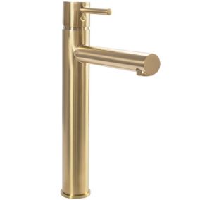 Robinet de lavabo REA Tess brush gold high