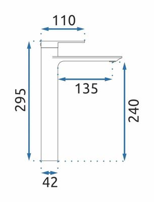 Robinet de lavabo REA Veneta chrome high