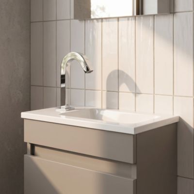Robinet de lave-mains chromé Essebagno Quartos