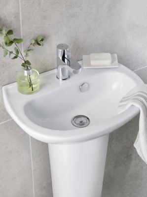 Robinet de lave-mains eau froide GoodHome Cavally S