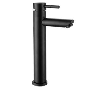 Robinet de salle de bain noir, coussin de robinet de lavabo, version étendue de cuisine de salle de bain en acier inoxydable 304
