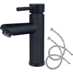 Robinet de salle de bain noir, robinet de salle de bain, tapis de robinet de lavabo, ensemble de robinet de lavabo