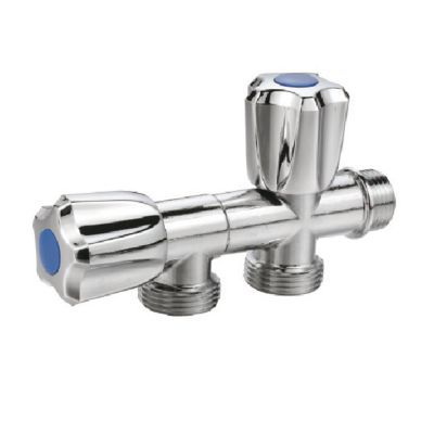 Robinet double pour lave-linge et lave-vaisselle Diall