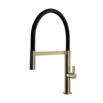 Robinet douchette Luisina inox massif PVD doré MAHÉ