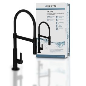Robinet Douchette Schütte MIAMI noir mat