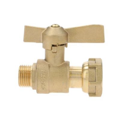 Robinet droit pour compteurs d'eau Femelle 3/4 Mâle 1/2 - GARIS - B02-RC1520