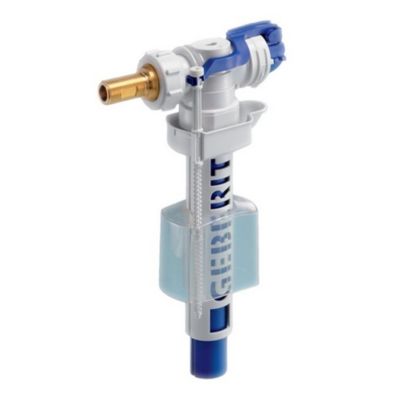 Robinet flotteur Geberit type 380, alimentation latérale, 3/8', mamelon en laiton