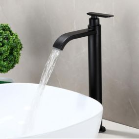 Robinet froid simple en acier inoydable G12 304 robinet de lavabo de salle de bains noir