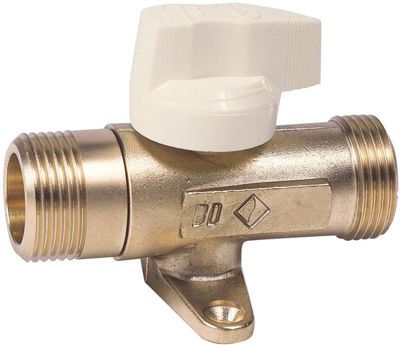 Robinet intérieur avec patte de fixation - Double mâle 20/27 - BANIDES ...