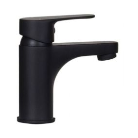 Robinet lave-mains   - Mitigeur eau chaude et eau froide - Noir mat
