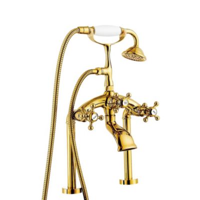 Robinet mélangeur bain-douche rétro Doré - Maddalena