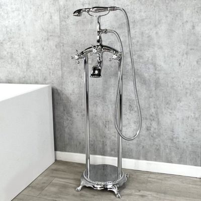 Robinet mélangeur de bain sur pied Chromé - Maddalena