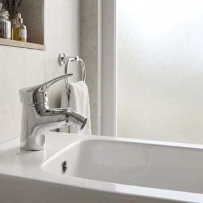 Robinet Mélangeur Monocommande Pour Bidet Avec Vidange Et Flexible - Cembra
