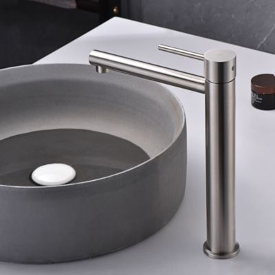 Robinet Mitgeur de Lavabo Bec Haut en Acier Inoxydable Intérieur / Extérieur IMEX MOSCU BDK034-3