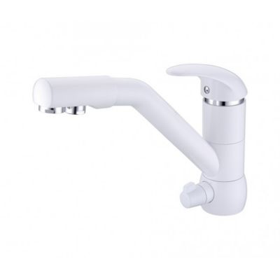 Robinet mitigeur 3 voies blanc MONACO
