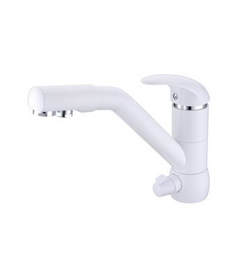 Robinet mitigeur 3 voies blanc MONACO