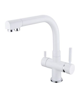 Robinet mitigeur 3 voies blanc RIVIERA