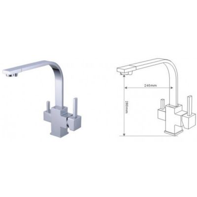 Robinet mitigeur 3 voies VENISE