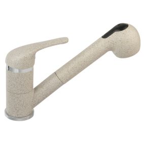 Robinet mitigeur avec douchette extractible FREYA Beige Sable - SANIVERRE