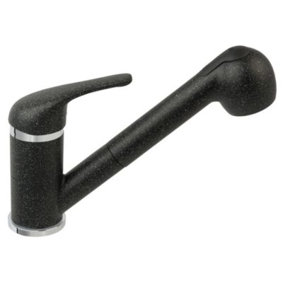 Robinet mitigeur avec douchette extractible FREYA Noir Graphite - SANIVERRE