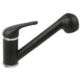 Robinet mitigeur avec douchette extractible FREYA Noir Graphite - SANIVERRE