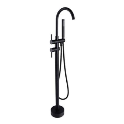 Robinet mitigeur baindouche sur pied CALGARY noir mat
