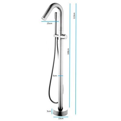 Robinet mitigeur baindouche sur pied PILOS chrome