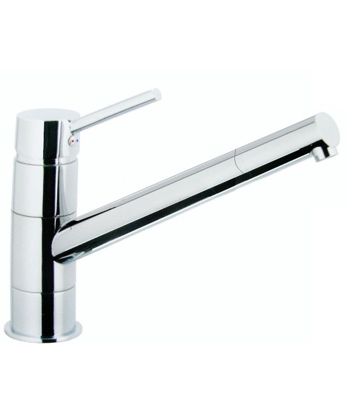 Robinet mitigeur d'evier cuisine chrome avec bec mobile orientable