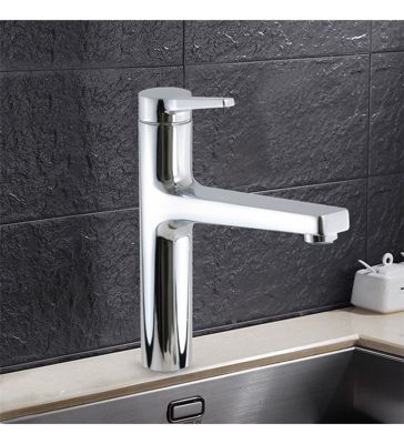 Robinet Mitigeur d' evier de Cuisine chrome Bec Fixe Limitateur debit