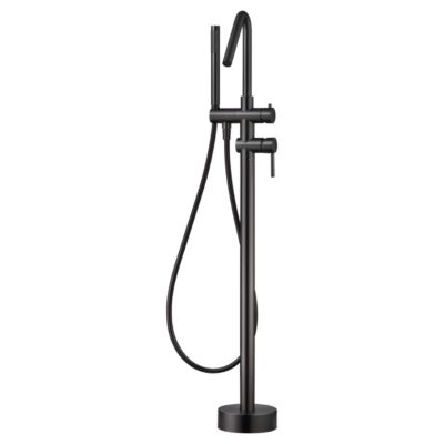 Robinet Mitigeur de Baignoire sur Pied Black Gun Métal IMEX CORCEGA BBECO1/BGM