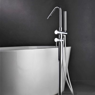 Robinet Mitigeur de Baignoire sur Pied Chrome IMEX CORCEGA BBECO1